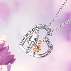 Ketting en zijn hanger "vader en dochter"