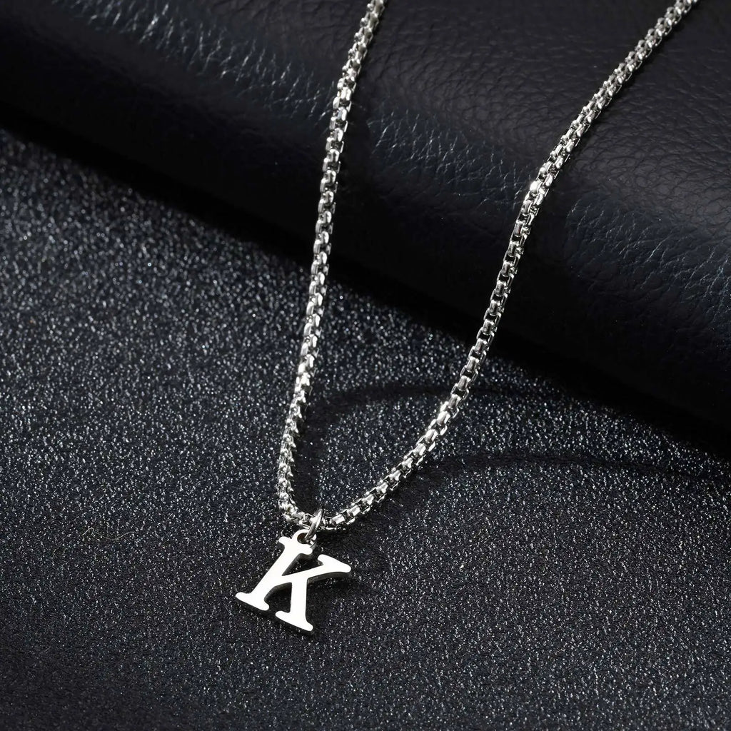 Herenketting met letterhanger k