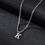 Herenketting met letterhanger k