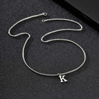 Herenketting met letterhanger