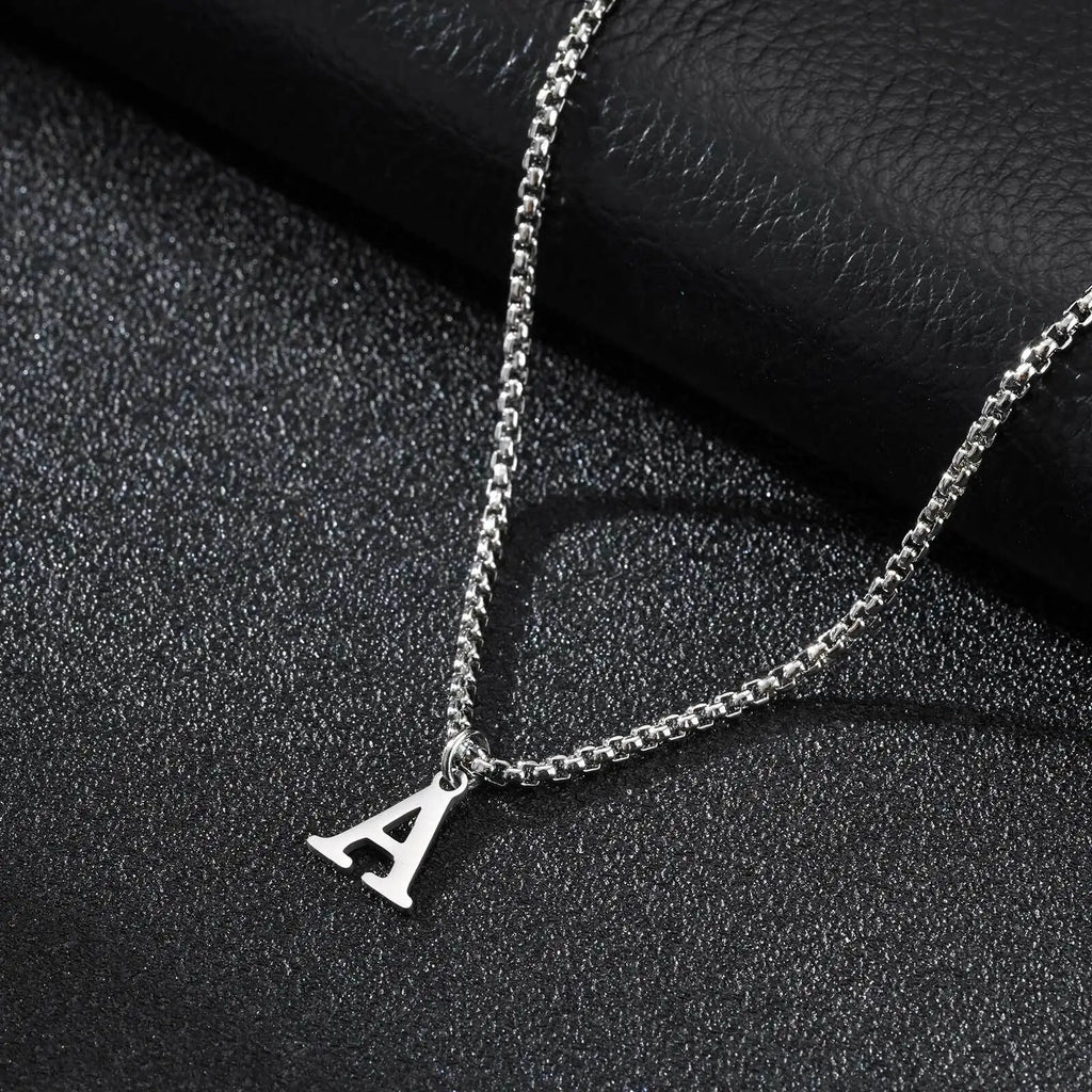 Herenketting met letterhanger a
