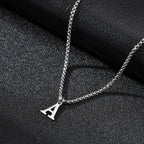 Herenketting met letterhanger a