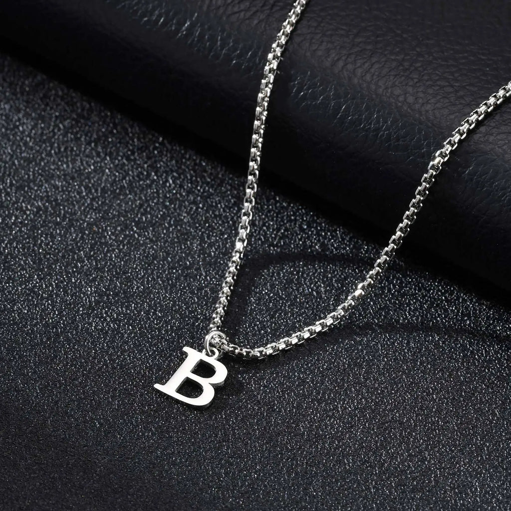 Herenketting met letterhanger b