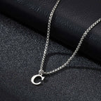 Herenketting met letterhanger c