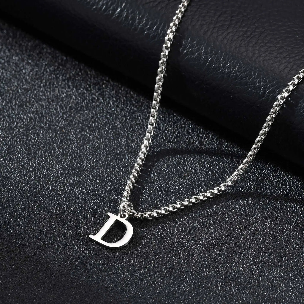 Herenketting met letterhanger d