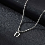 Herenketting met letterhanger d