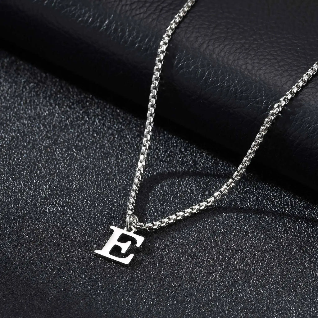 Herenketting met letterhanger e