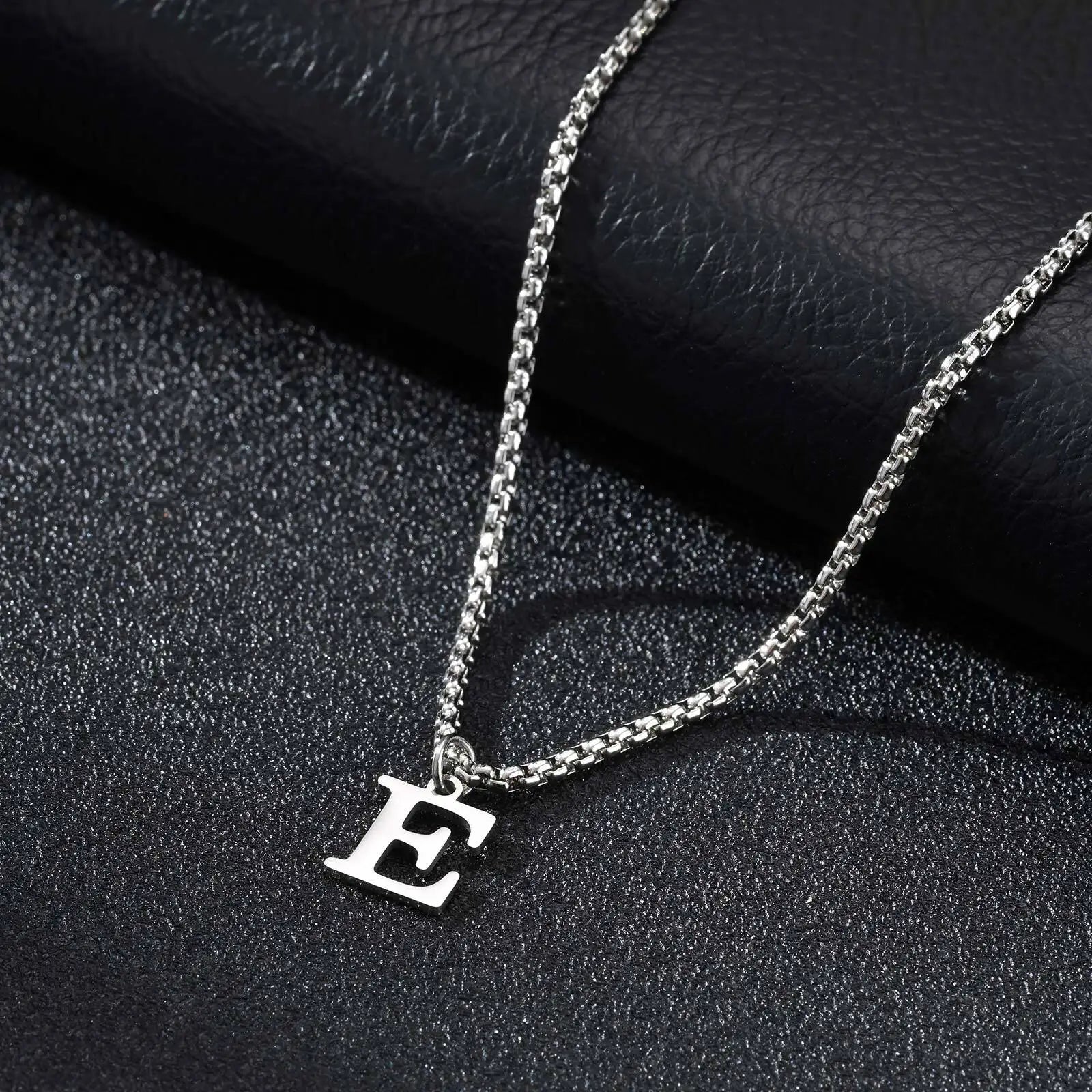 Herenketting met letterhanger e