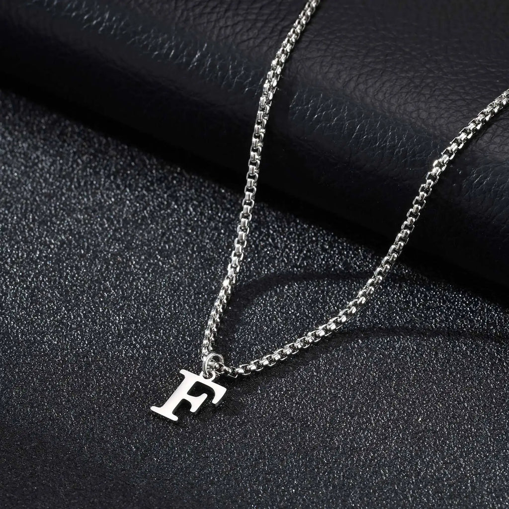 Herenketting met letterhanger f