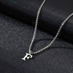 Herenketting met letterhanger f