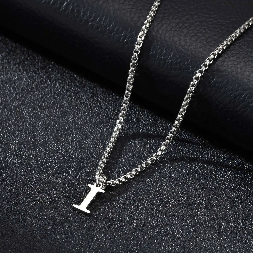 Herenketting met letterhanger i