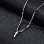 Herenketting met letterhanger i