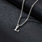 Herenketting met letterhanger l