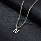 Herenketting met letterhanger n