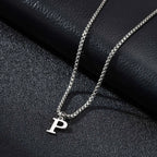 Herenketting met letterhanger p