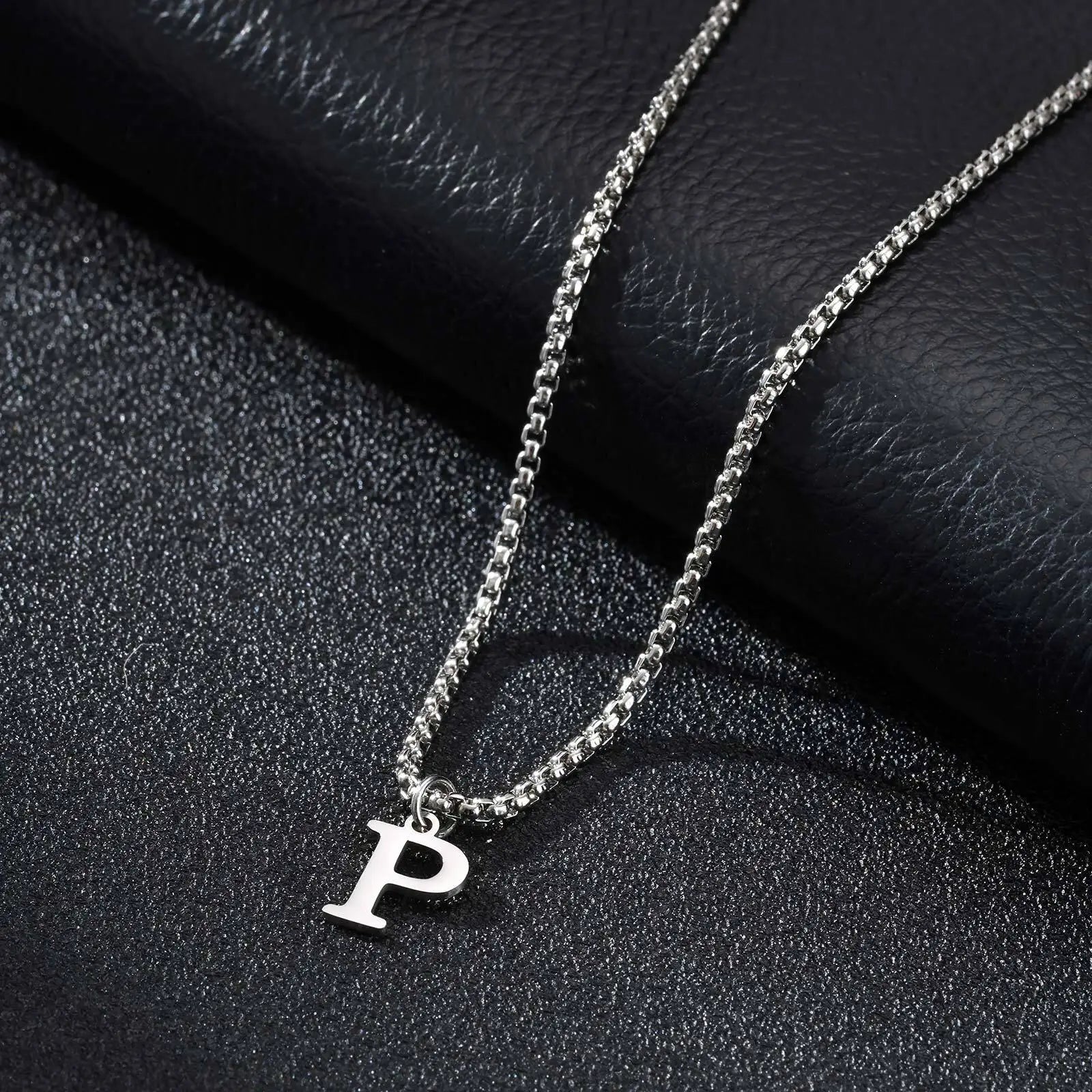 Herenketting met letterhanger p