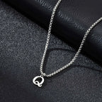 Herenketting met letterhanger q