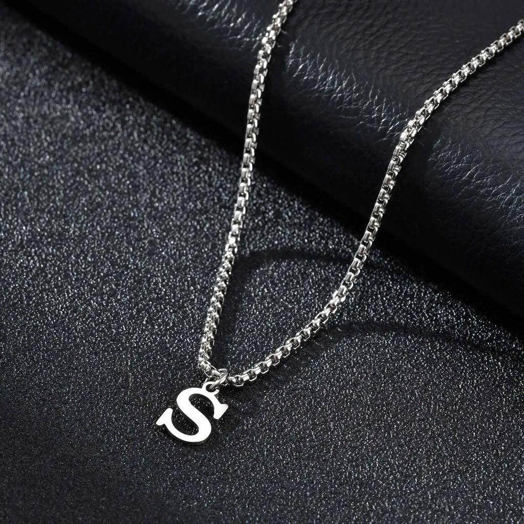 Herenketting met letterhanger s
