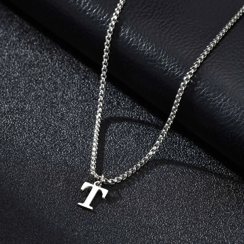 Herenketting met letterhanger t