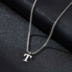 Herenketting met letterhanger t