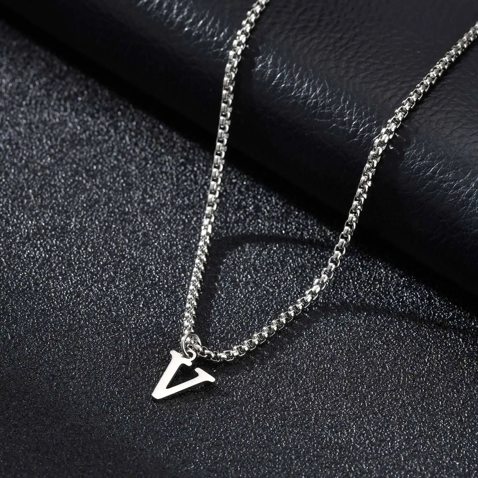 Herenketting met letterhanger v
