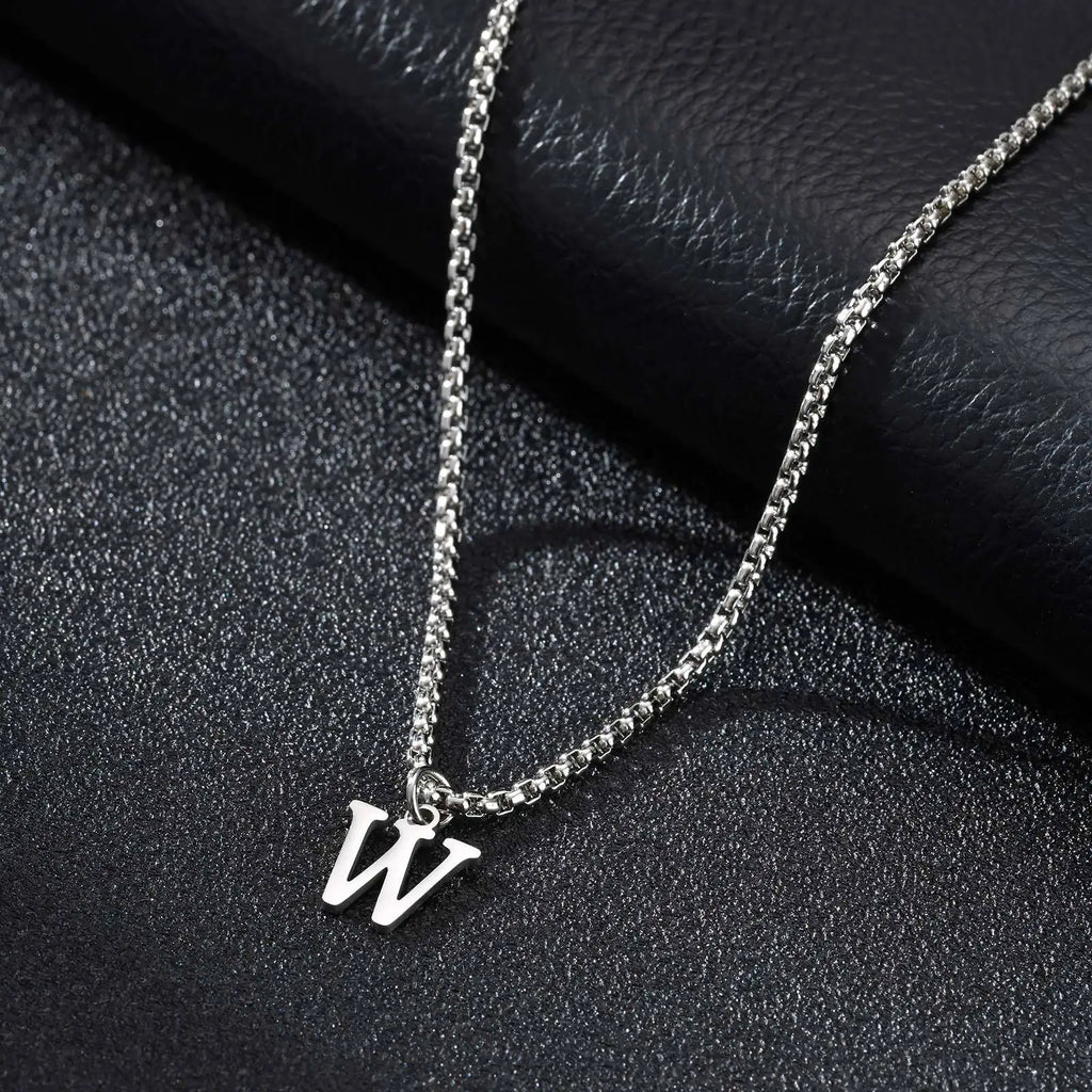 Herenketting met letterhanger w