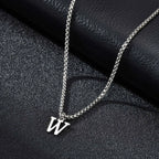 Herenketting met letterhanger w