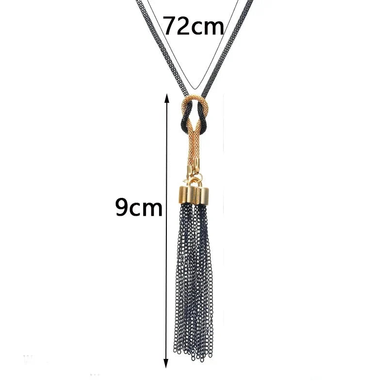 Lange ketting met strikhanger voor dames