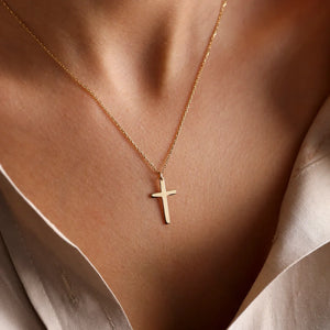 Collier & Médaillon Croix Femme or