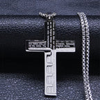 Collier & Médaillon Croix Pendentif Homme Chrétien argent