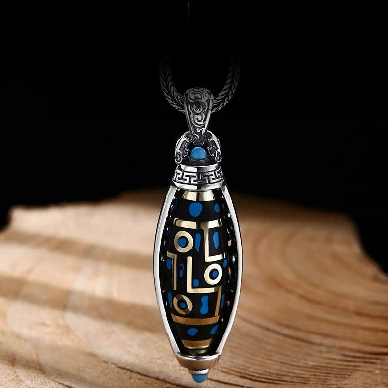 Collier Pendentif à Motifs Tournant Anti-Stress