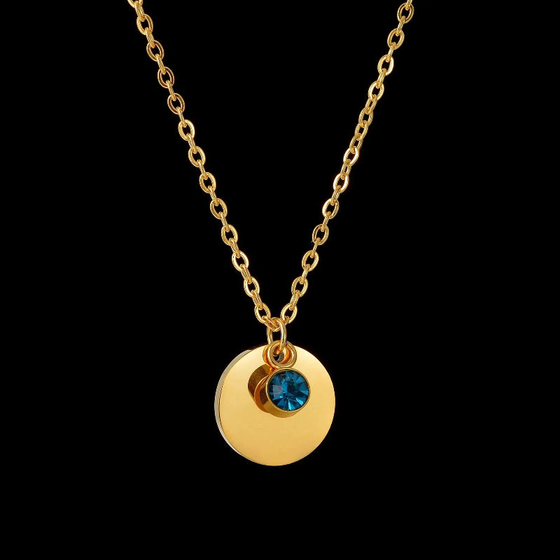 Collier Pendentif avec Pierre de Naissance