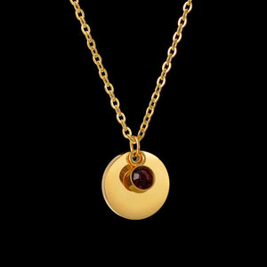 Collier Pendentif avec Pierre de Naissance
