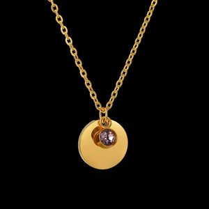 Collier Pendentif avec Pierre de Naissance
