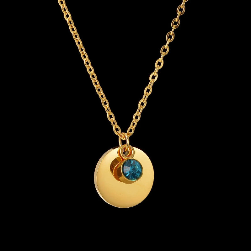 Collier Pendentif avec Pierre de Naissance