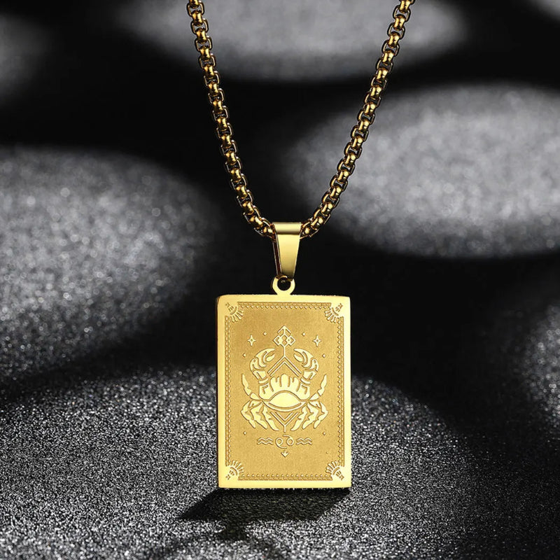 Collier Pendentif avec Signe du Zodiaque