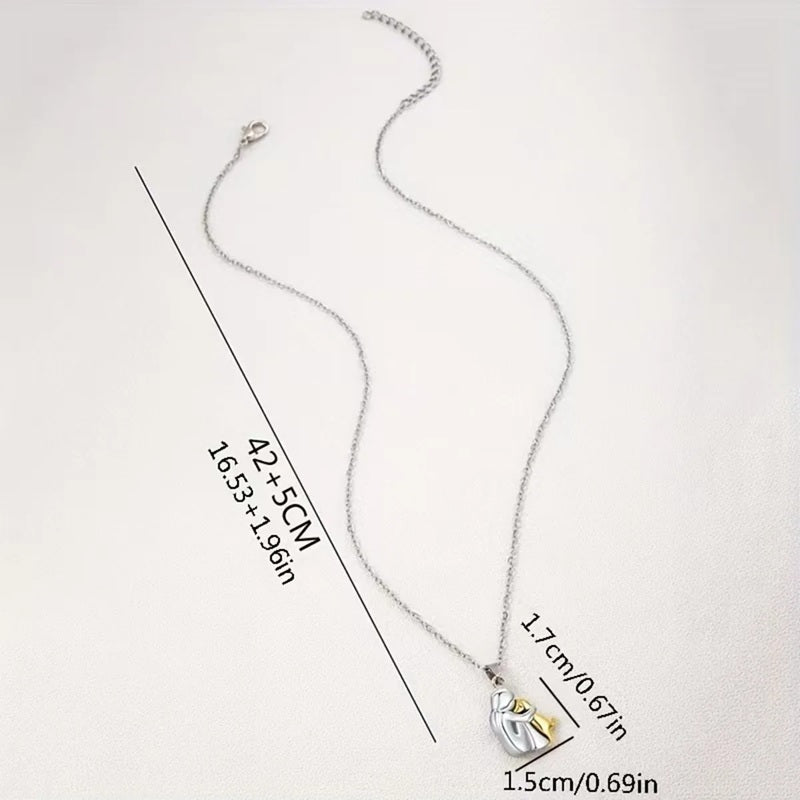 Knuffel Hond en Baasje Hanger Ketting