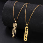 Collier Pendentif Cartouche Hiéroglyphes Egypte