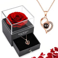 Halsketting Hanger Hart "Je T'Aime" met Gouden Geschenkdoos