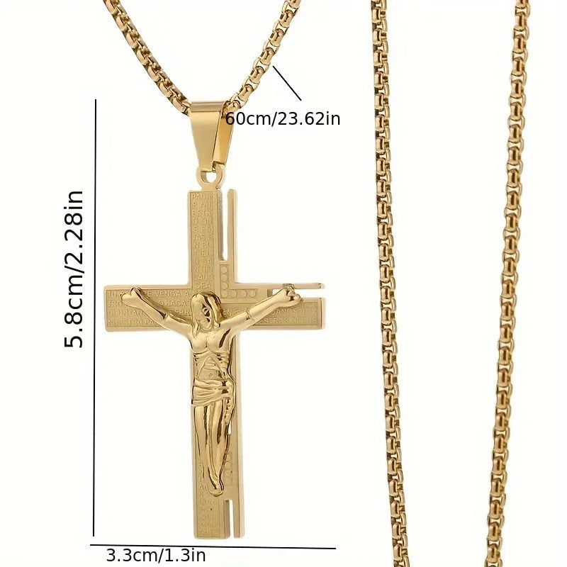 Kruis Jezus Christus Ketting Hanger voor Heren