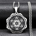 Collier Pendentif Cube de Métatron Homme ou Femme