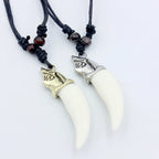 Collier Pendentif Dent de Requin or