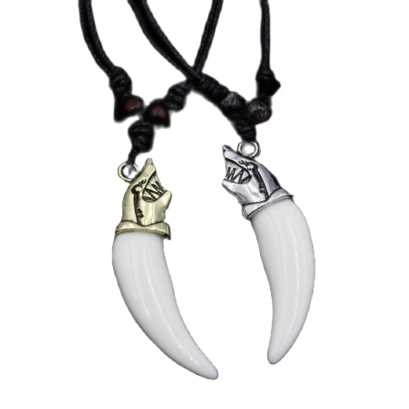 Collier Pendentif Dent de Requin argent