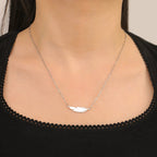 Collier Pendentif Fine Plume style b argent