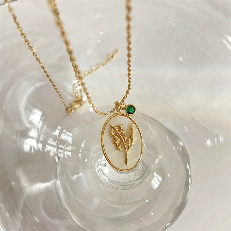 Collier Pendentif Fleur Signe du Zodiaque