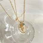 Collier Pendentif Fleur Signe du Zodiaque