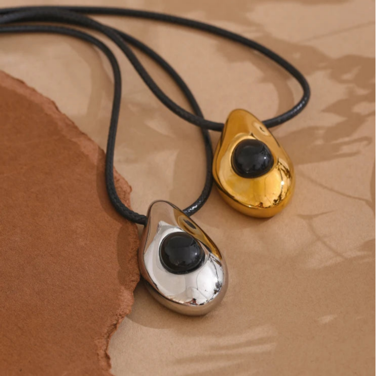 Collier Pendentif Goutte d'Eau Style Bohémien or