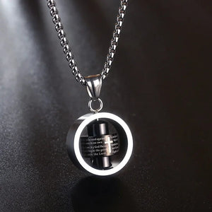 Collier Pendentif  Homme Tournant Anti-Stress
