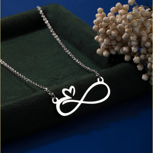 Collier Pendentif Infini Coeur argent