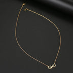 Collier Pendentif Infini Doré Femme or